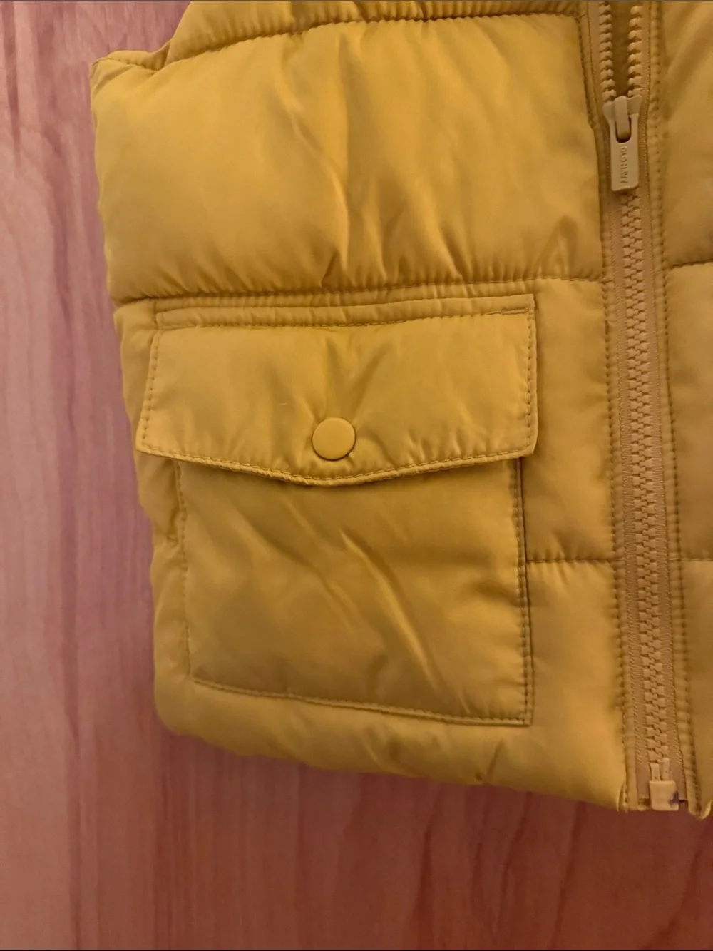 Old Navy Mustard Yellow Kids Puffer Vest